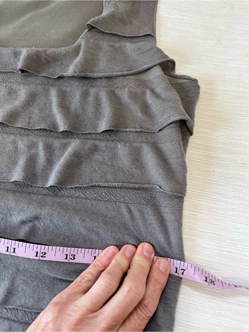 Max Studio Gray Tiered Scoop Neck Maxi Dress - Picture 11 of 13